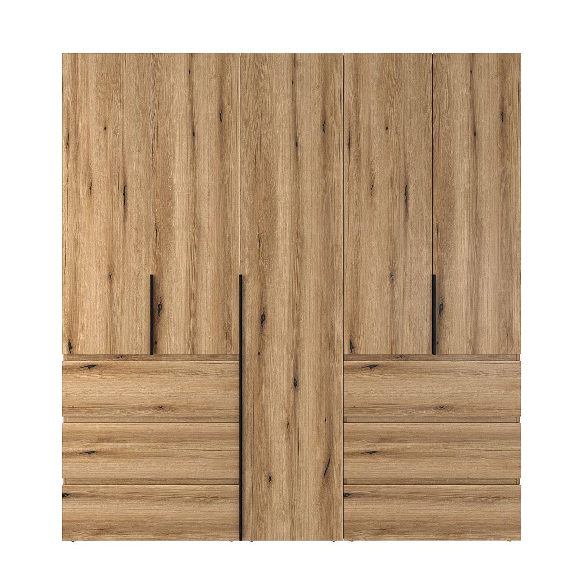 Шкаф распашной комбинированный ART IN HEAD №3 Light 2000x500x2200 мм Дуб Эвок прибрежный (GALTK0310000000)