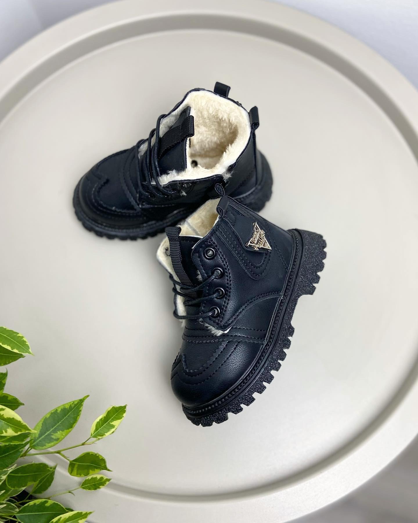 Ботинки зимние детские р. 24 Черный (669) - фото 3 Ботинки зимние детские р. 24 Черный (669) - фото 3