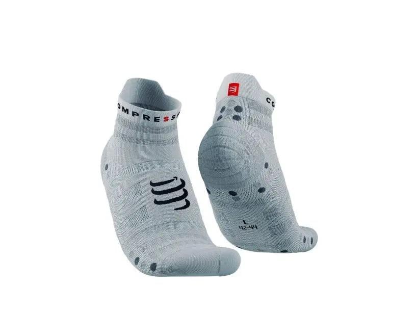 Носки для бега Pro Racing Socks V4.0 Ultralight Run Low T2 р. 39-41 White/Alloy (12333626)