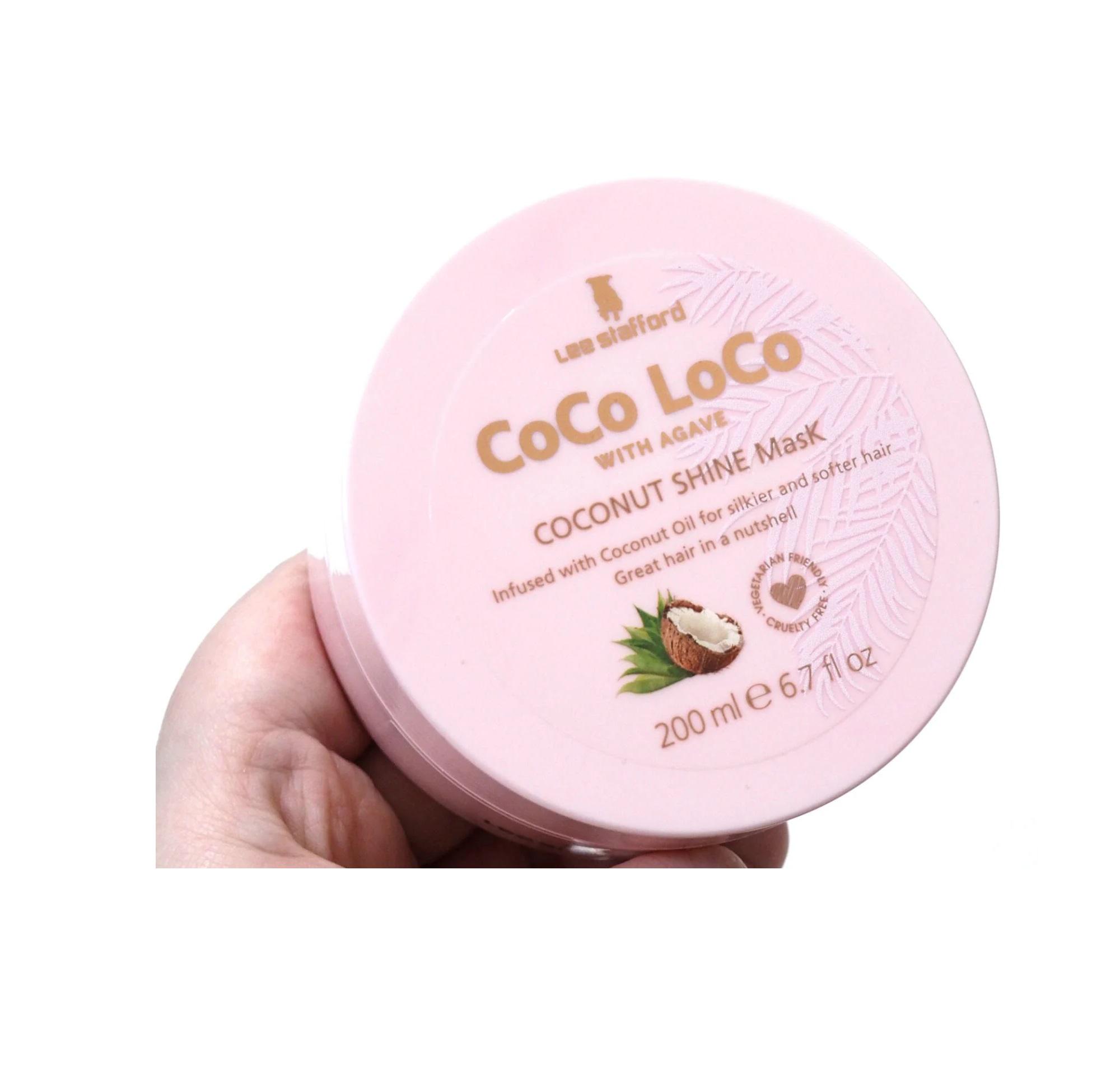 Маска для сияния с кокосовым маслом Coco Loco Coconut Shine Mask Lee Stafford 200 мл (5060282703452) - фото 4