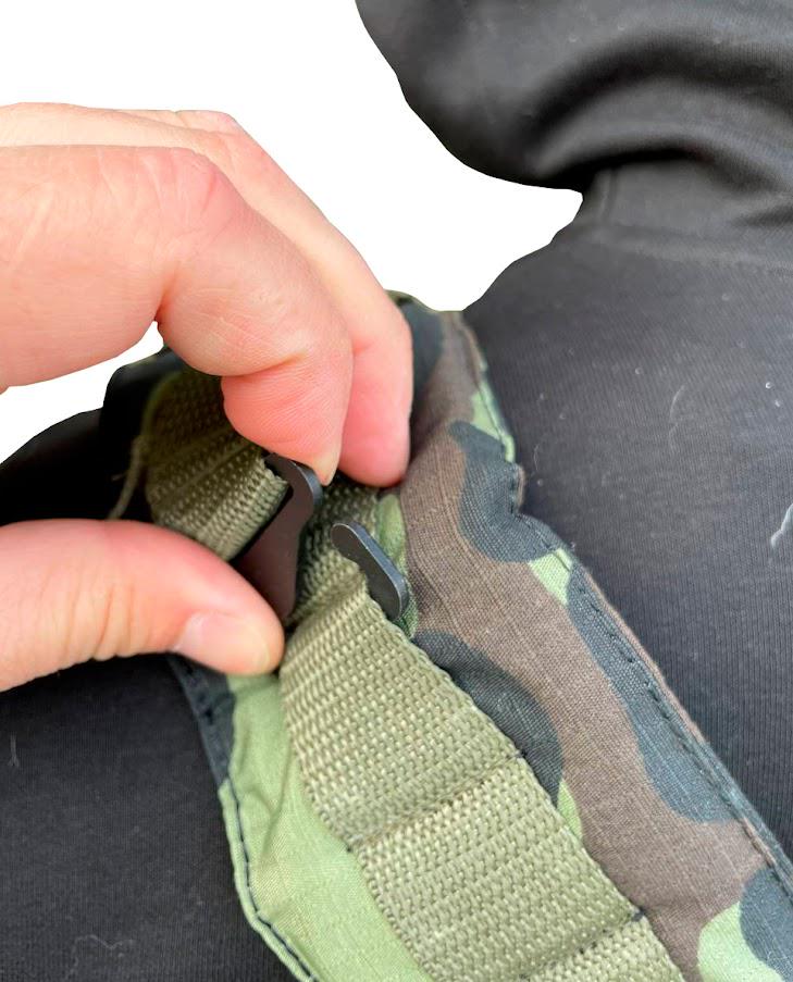 Бронежилет-плитоноска з плитами 4 клас 8х250х300 мм (7087289) - фото 17