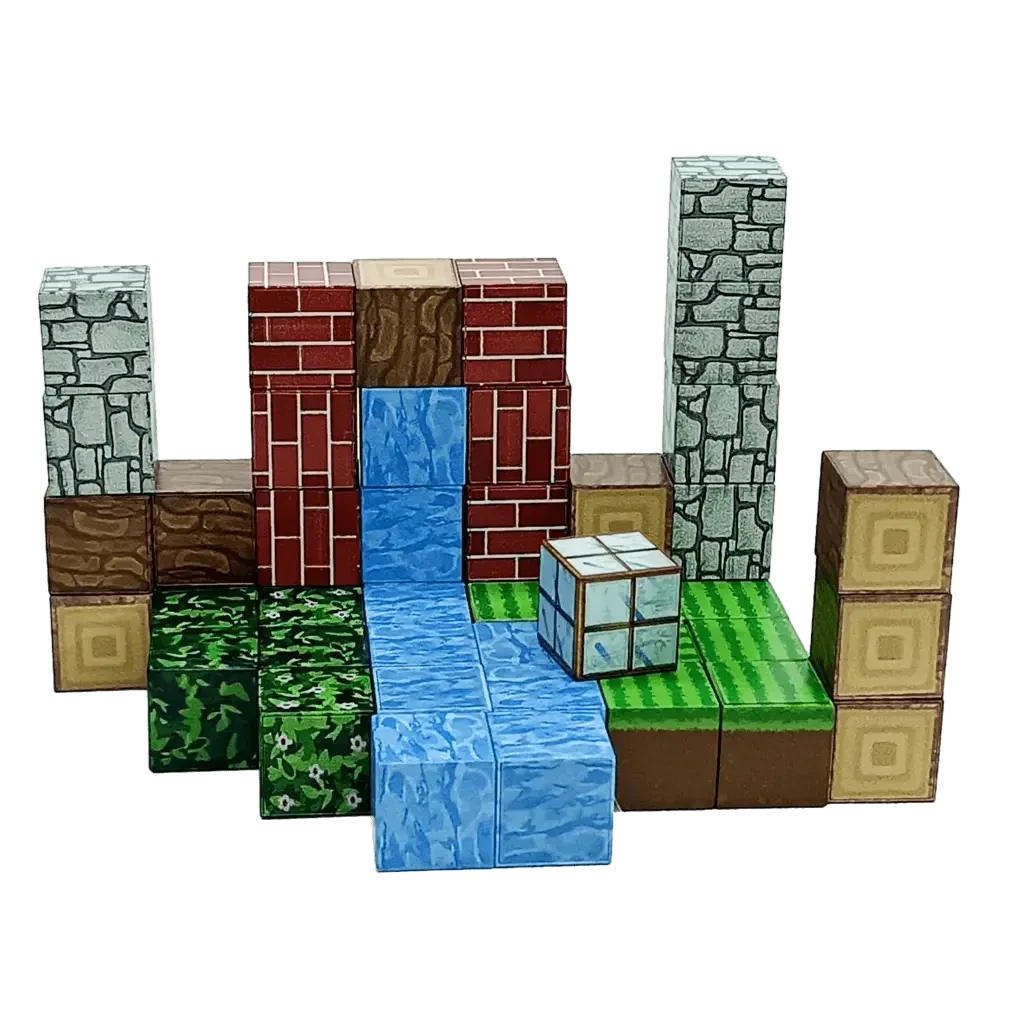 Конструктор магнитный My World minecraft 48 блоков и фигурки (553) Конструктор магнитный My World minecraft 48 блоков и фигурки (553)