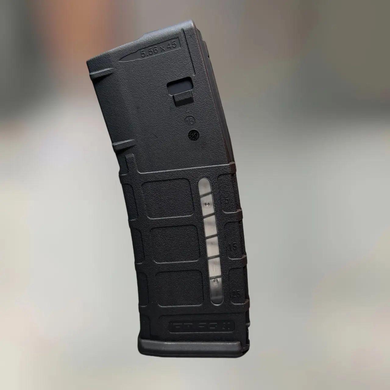 Магазин Magpul AR15 PMAG 30 AR/M4 GEN M2 MOE 5.56x45 с окном Черный (MAG570)
