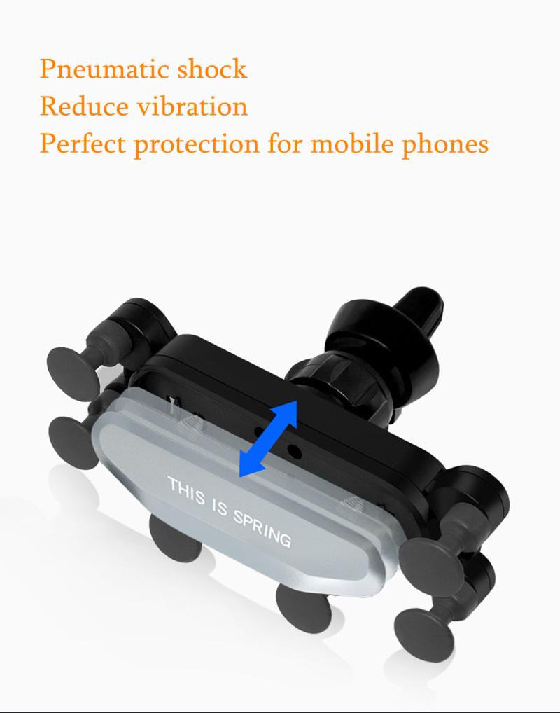 Універсальний гравітаційний автодержатель для телефонів Getihu Gray - фото 5 Універсальний гравітаційний автодержатель для телефонів Getihu Gray - фото 5