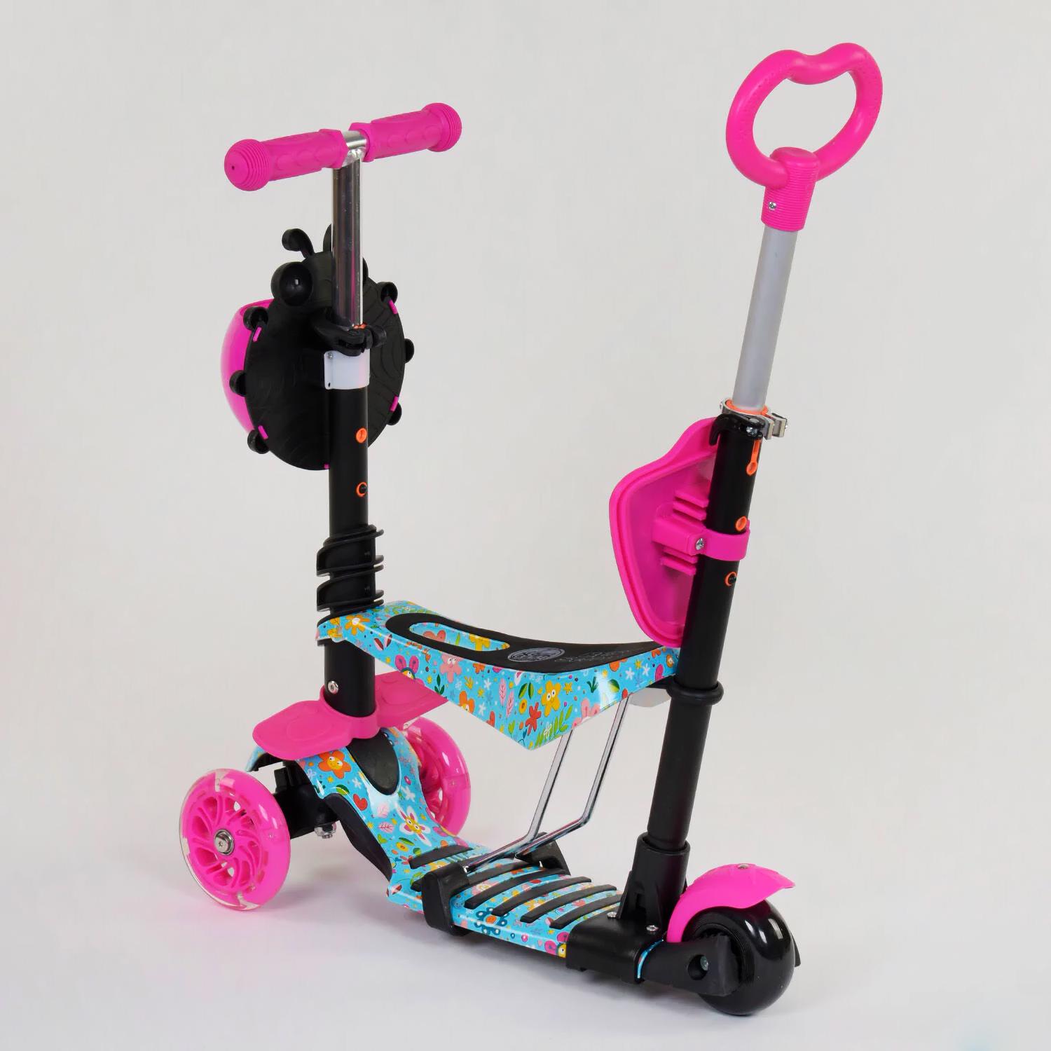 Самокат Best Scooter 5в1 PU колеса с подсветкой Multicolor (84217) - фото 5