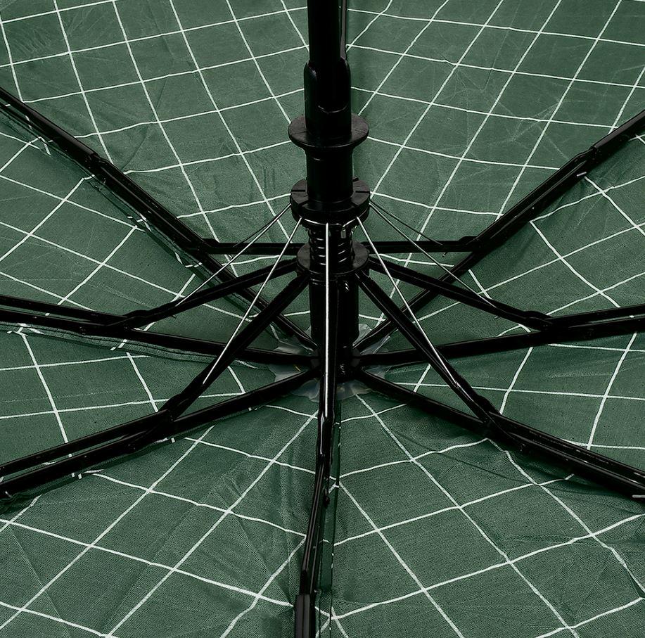 Зонт складной Checkers полуавтомат 8 спиц d 98 см Green (30280) - фото 4 Зонт складной Checkers полуавтомат 8 спиц d 98 см Green (30280) - фото 4