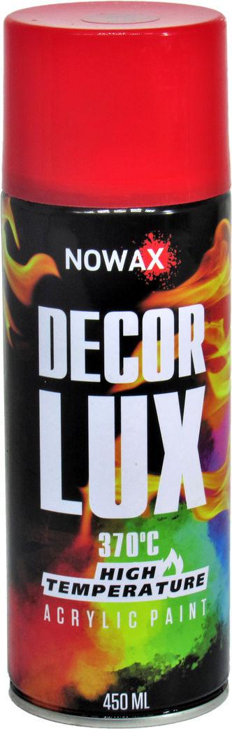 Краска-спрей Nowax Decor Lux 450 мл 370 С RAL 3000 Красный (NX48040 3000)