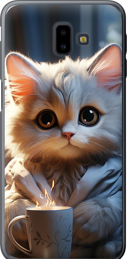 Чехол на Samsung Galaxy J6 Plus 2018 White cat (5646t-1586-42517)