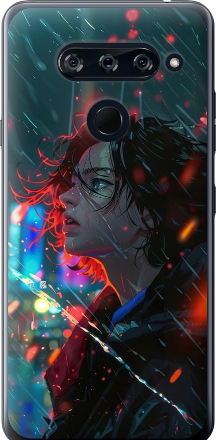 Чехол на LG V40 ThinQ Ночные огни (6096t-1577-42517)