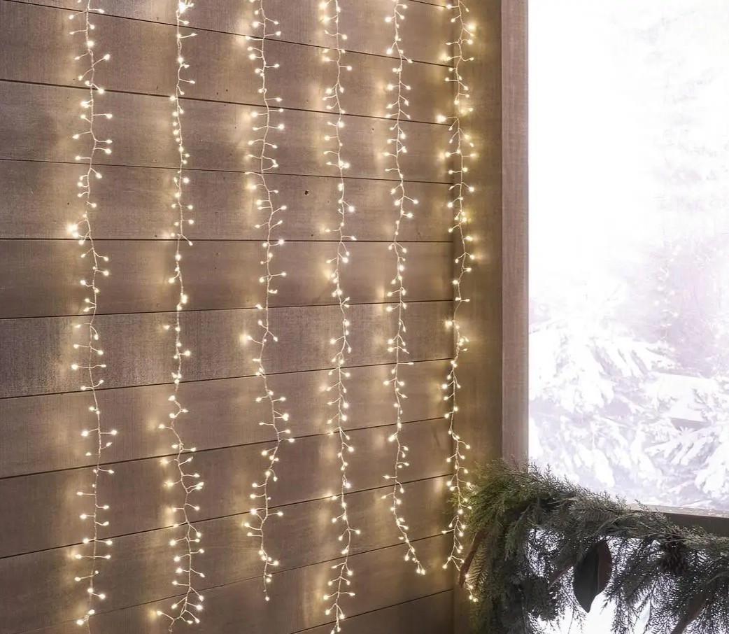 Гірлянда штора Хвойна лапа 3х2 м 600 LED від USB 8 режимів Теплий Білий - фото 4 Гірлянда штора Хвойна лапа 3х2 м 600 LED від USB 8 режимів Теплий Білий - фото 4