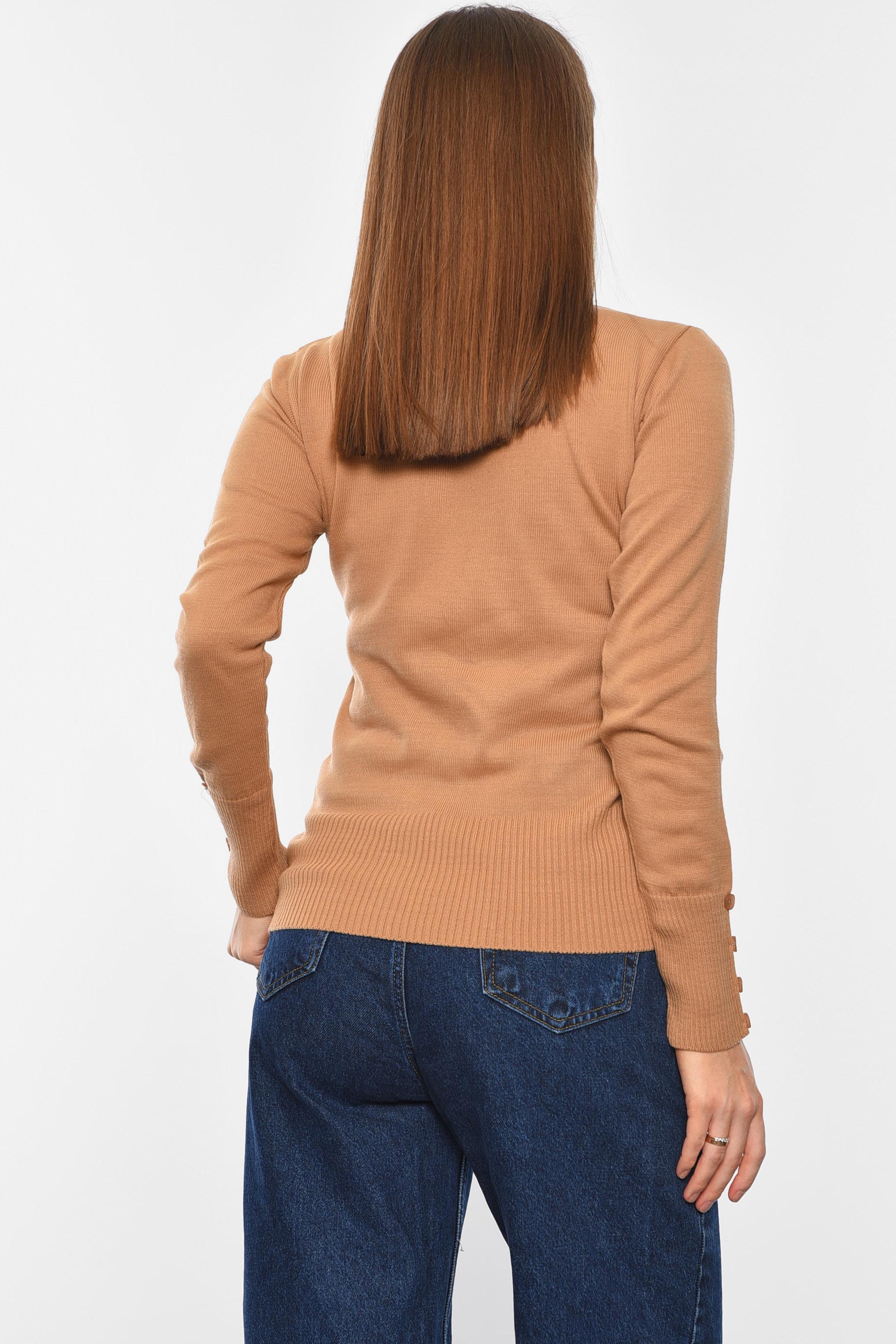 Гольф женский однотонный S-XL Мокко (194568) - фото 3 Гольф женский однотонный S-XL Мокко (194568) - фото 3