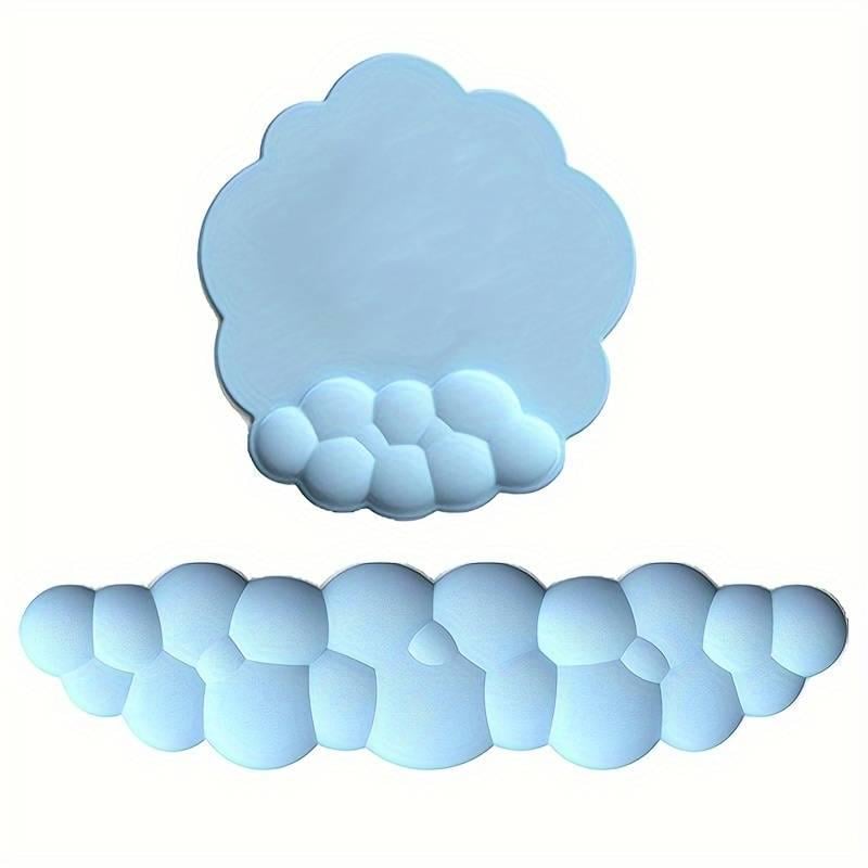 Комплект подставок для клавиатуры и мышки Bubbles Голубой - фото 1