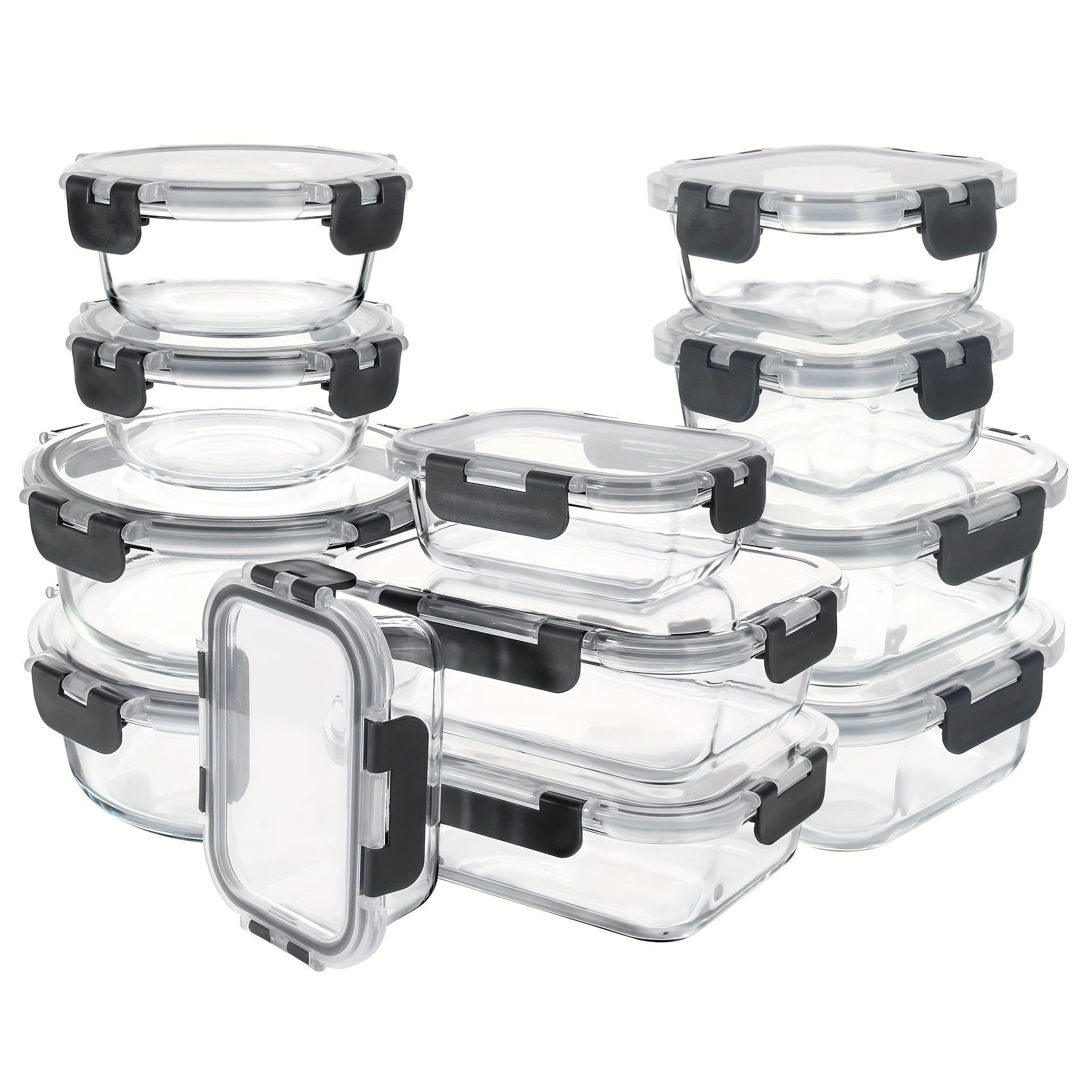 Набір скляних контейнерів для зберігання продуктів 12 шт. (30230631) Набір скляних контейнерів для зберігання продуктів 12 шт. (30230631)