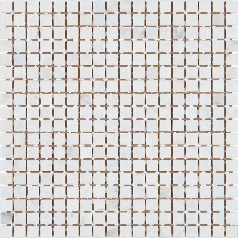 Мозаика Mozaico De Lux K-MOS CBMS2281M White stone (000934)