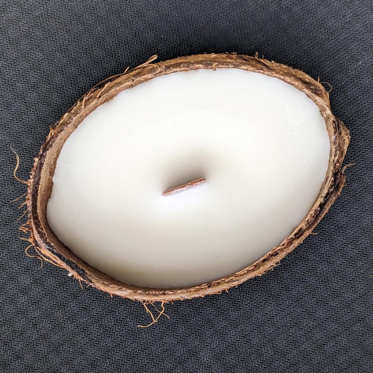 Свеча натуральная Лодочка овальная из соевого воска в кокосовой скорлупе (2489544201) - фото 6