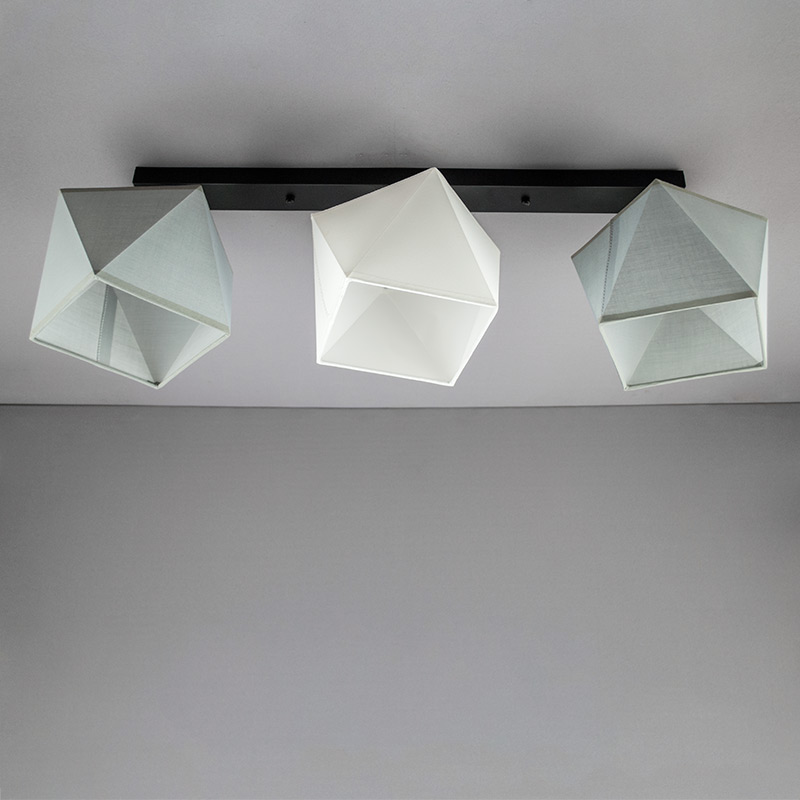 Люстра стельова Light House Чорний (NM-15080/3D BK + MIX)