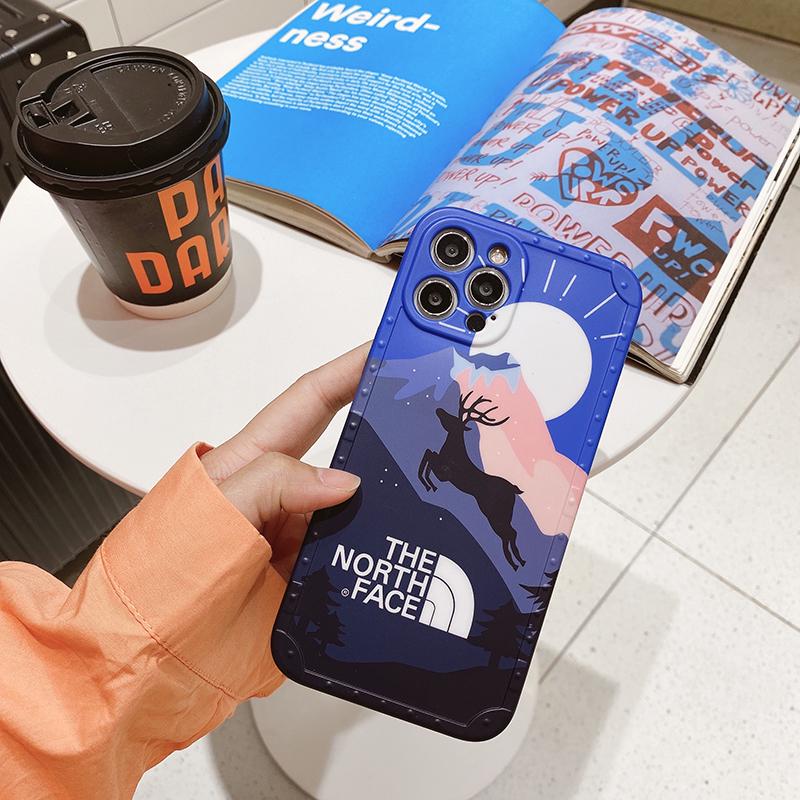 Чехол для iPhone12 The North Face Горный олень Синий