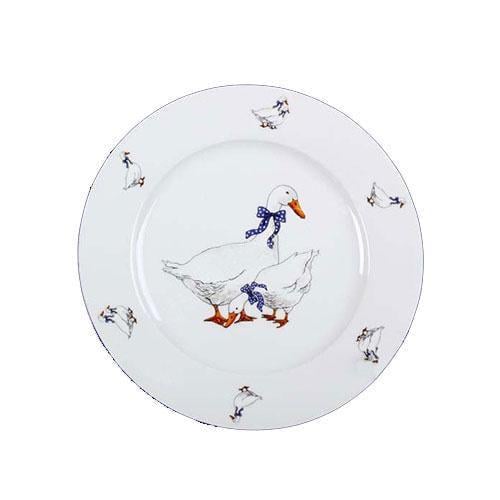 Тарелка десертная Thun Saphir Гуси фарфор d 19 см 6 шт. (2642300)