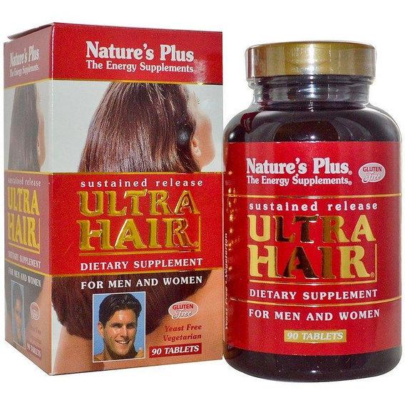 Комплекс для кожи, волос и ногтей Nature's Plus Ultra Hair For Men & Women 90 Tabs