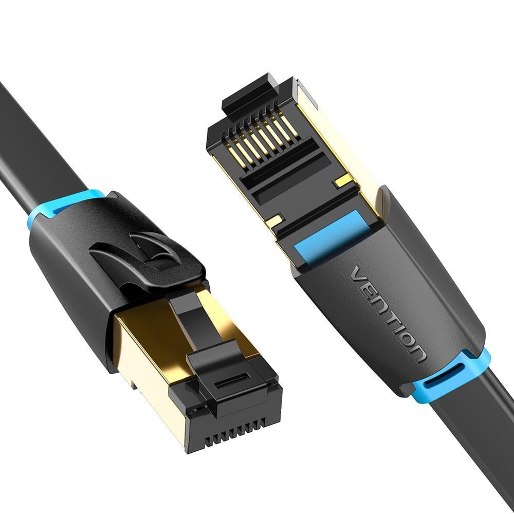 Патч-корд плоский Vention Cat.8 2 м Черный (IKCBH)