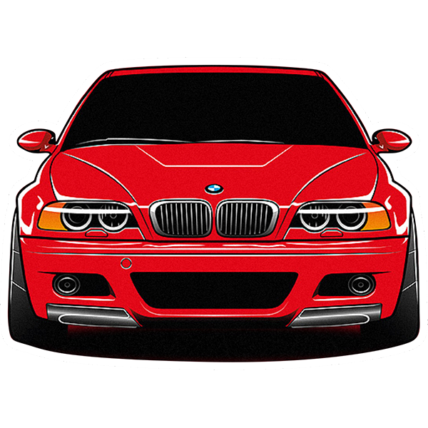 Наклейка вологостійка BMW Е39 9х6 см (1543810868)