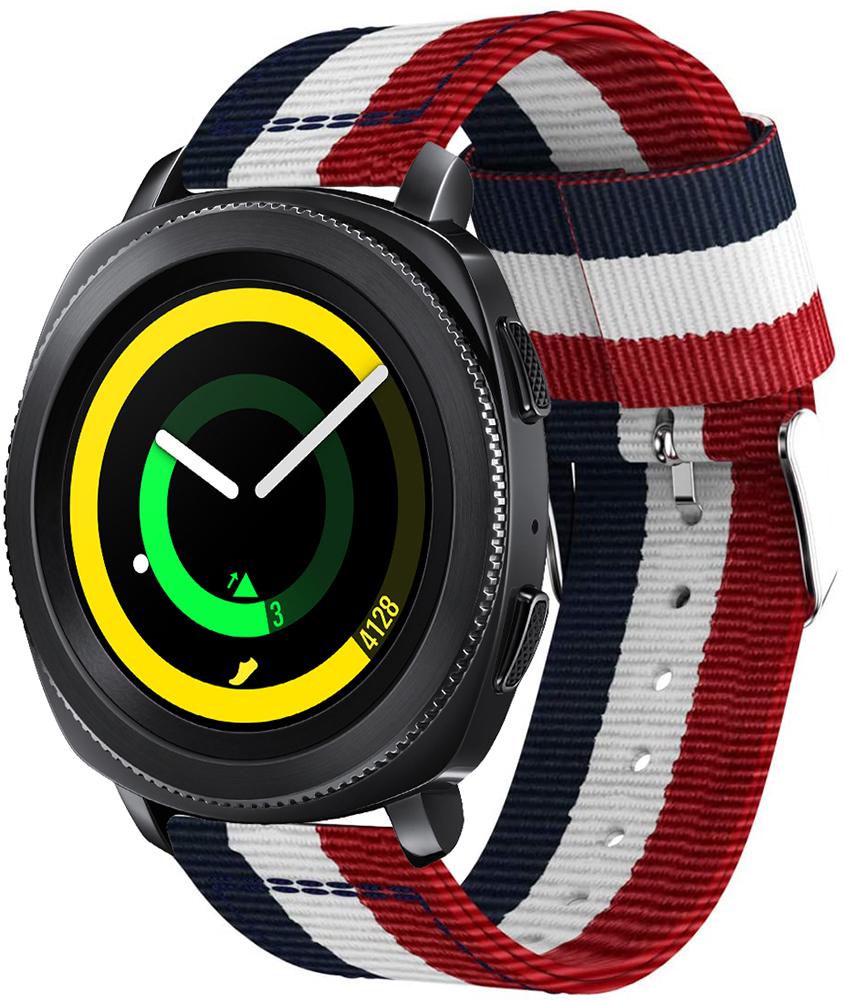 Ремешок тканевый Canvas для Samsung Gear Sport Red/White/Blue (20548) Ремешок тканевый Canvas для Samsung Gear Sport Red/White/Blue (20548)