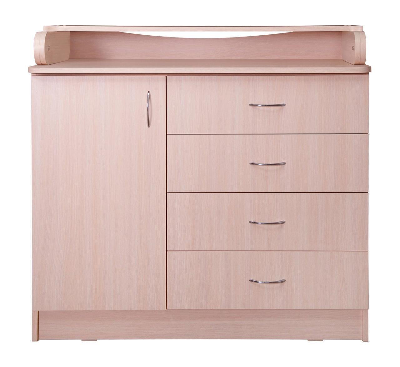 Комод пеленальный Макси-МЕбель Олимп Дуб молочный (9813)