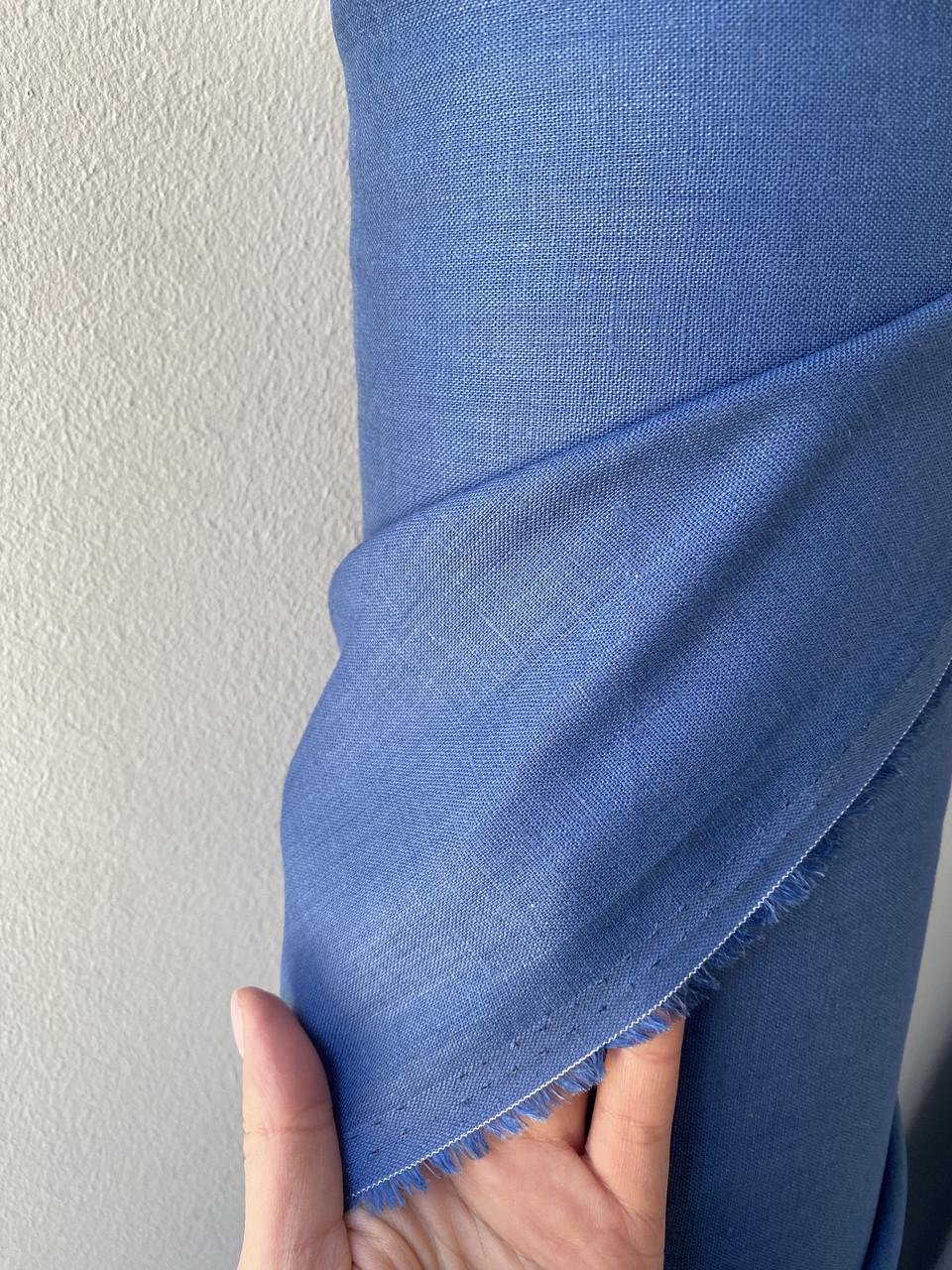Тканина LINEN PLUS лляна натуральна 143 см 131/369 Синій - фото 6 Тканина LINEN PLUS лляна натуральна 143 см 131/369 Синій - фото 6