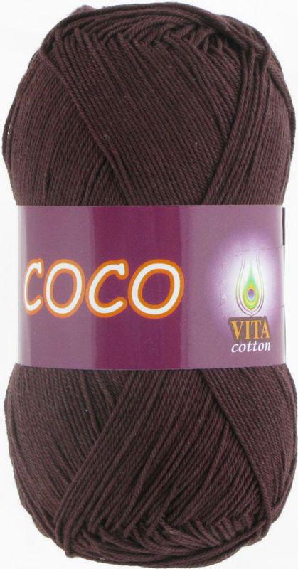 Пряжа Vita Cotton Coco 4322 шоколад (3398) Пряжа Vita Cotton Coco 4322 шоколад (3398)
