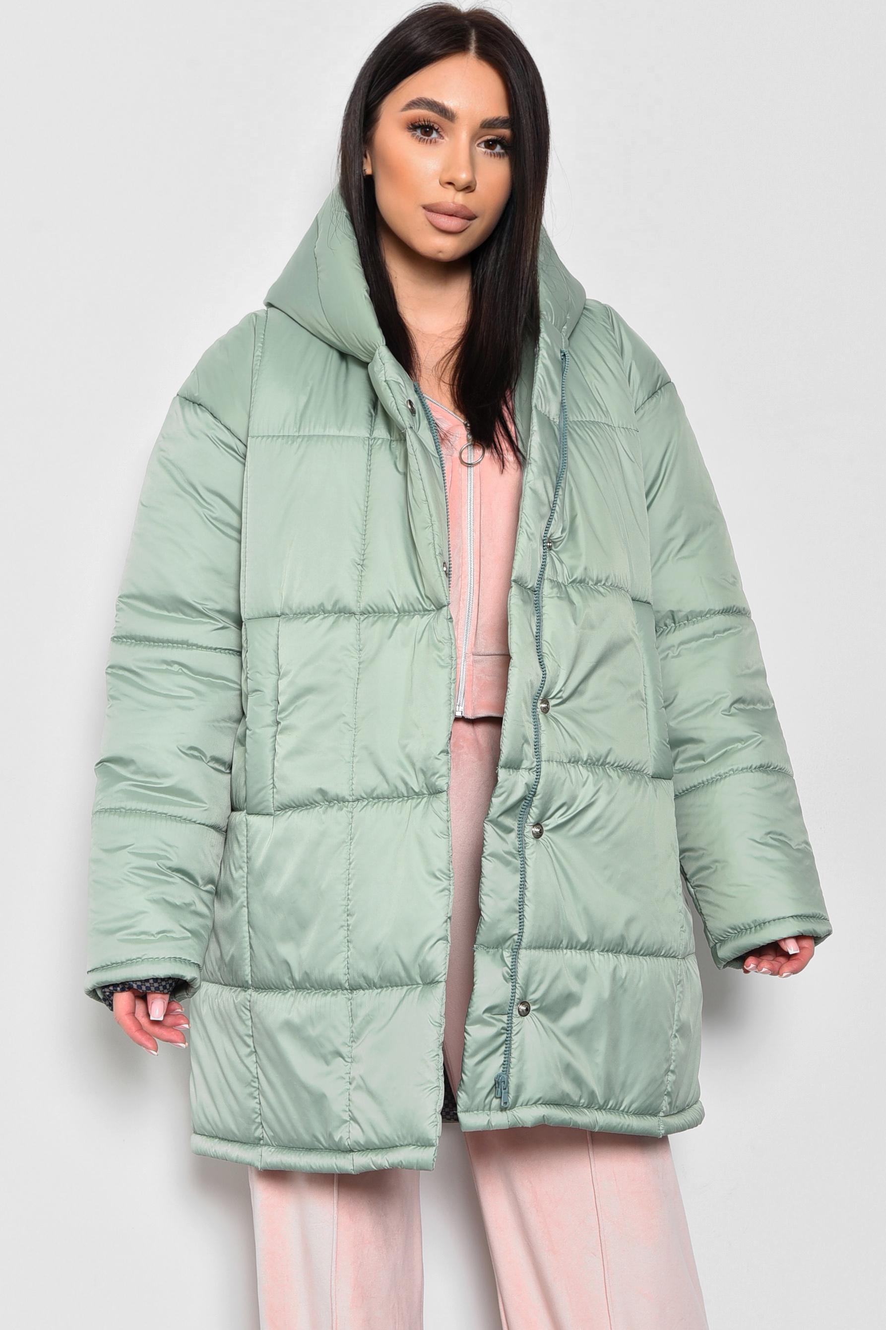 Куртка жіноча демісезонна L М'ятний (172233) Куртка жіноча демісезонна L М'ятний (172233)