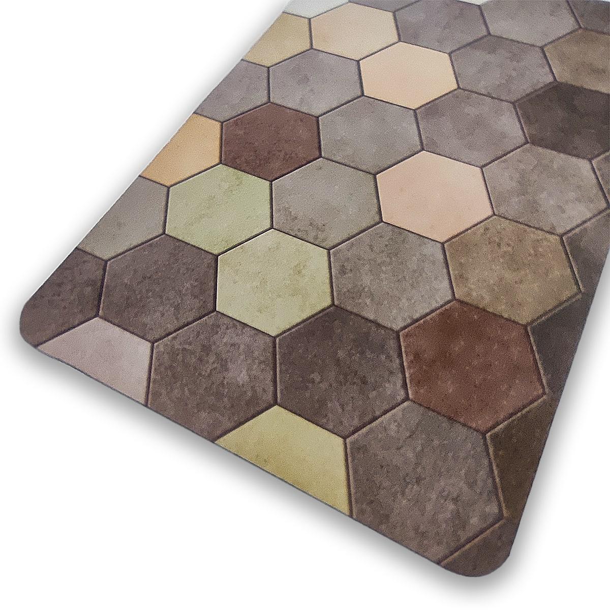 Коврик влагопоглощающий Sticker Wall D SW-00001571 шестиугольники 40х60 см 3 мм