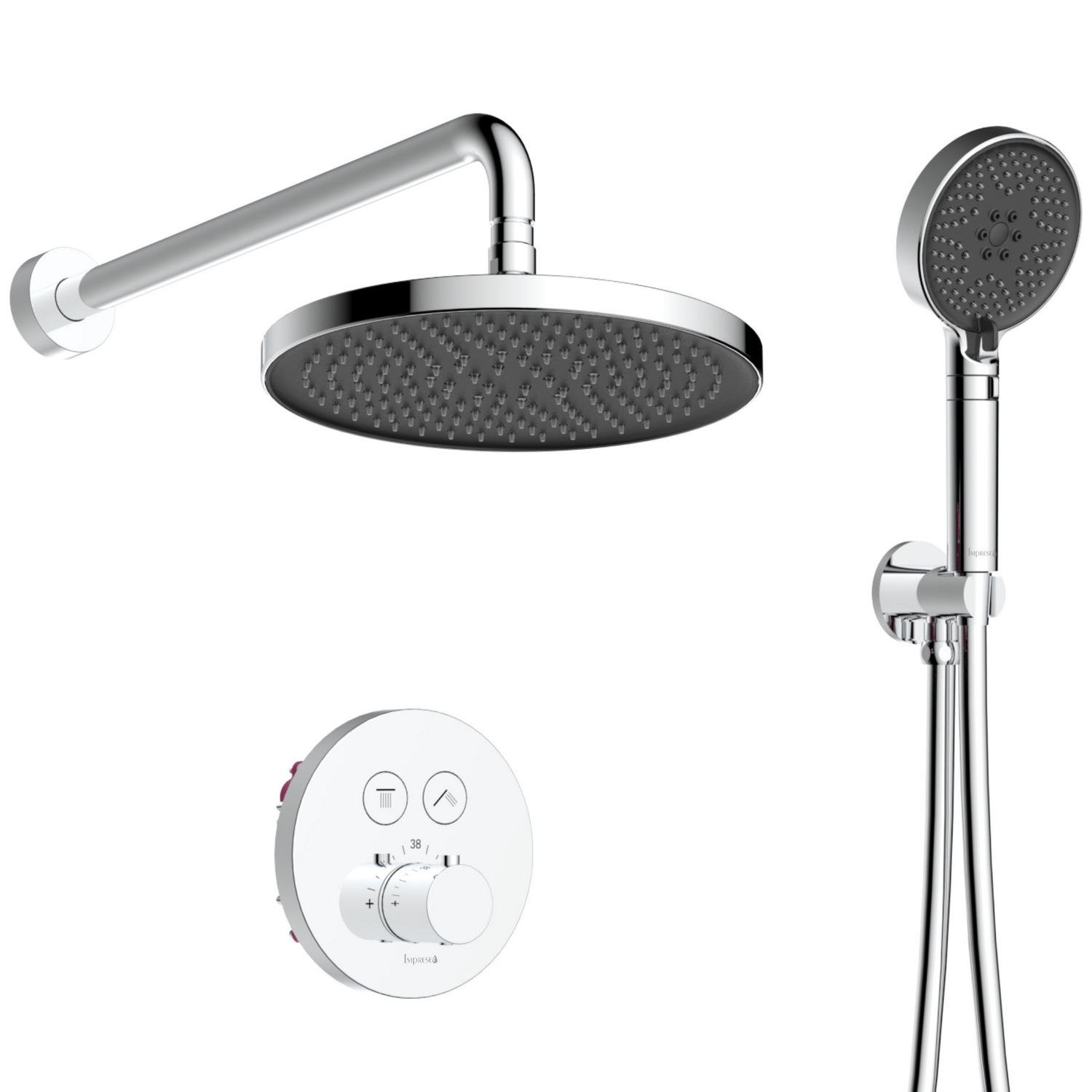 Душевая система скрытого типа Imprese Centrum V-10260ER с верхним душем Хром (240480)