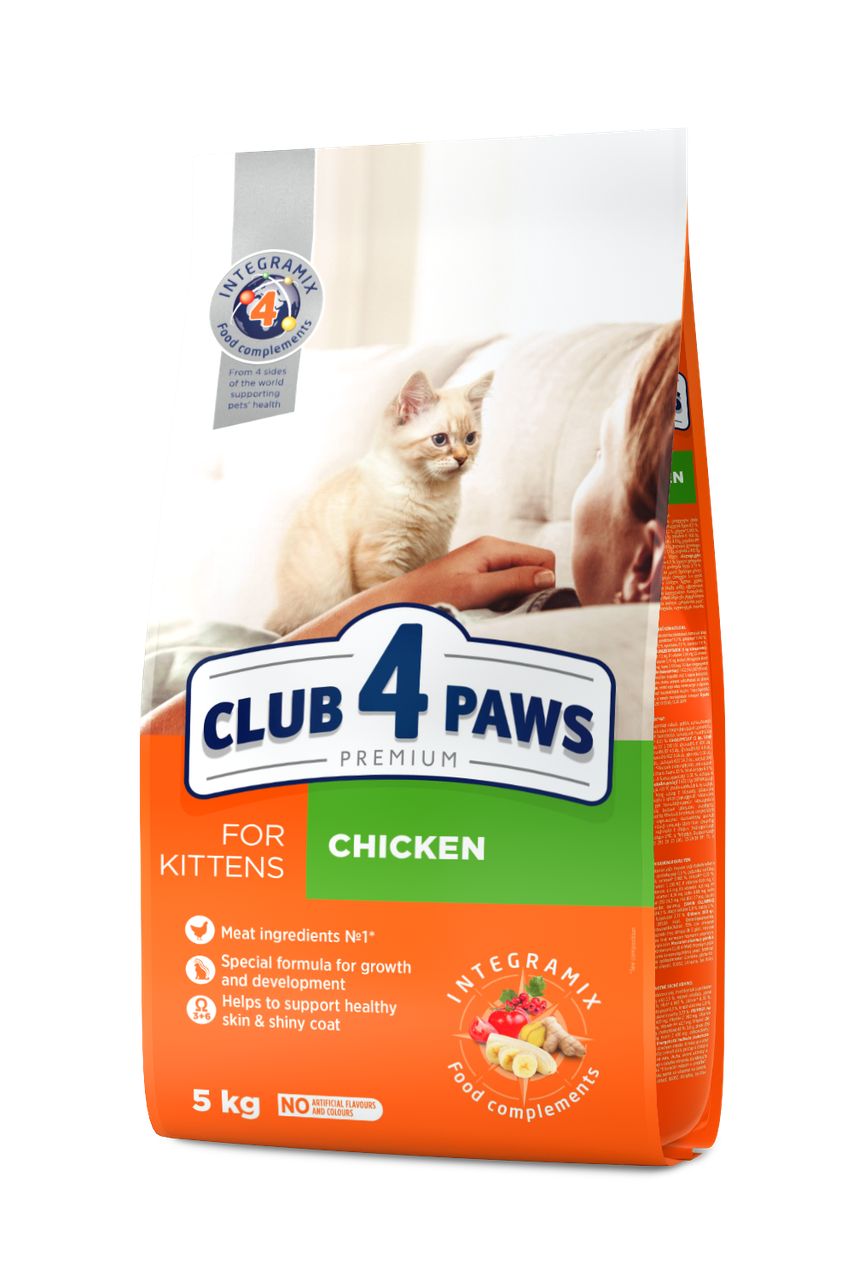 Сухой корм Club 4 Paws Премиум для котят 5 кг с курицей