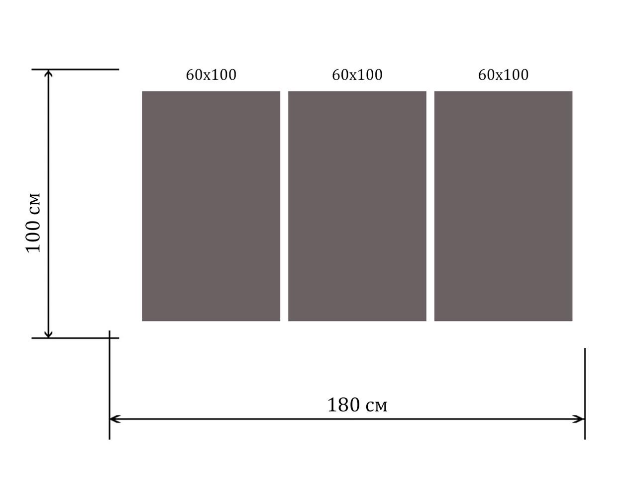 Картина модульна на полотні DK Карта світу з чорно-білим візерунком 100x180 см (MK30238 X) - фото 5