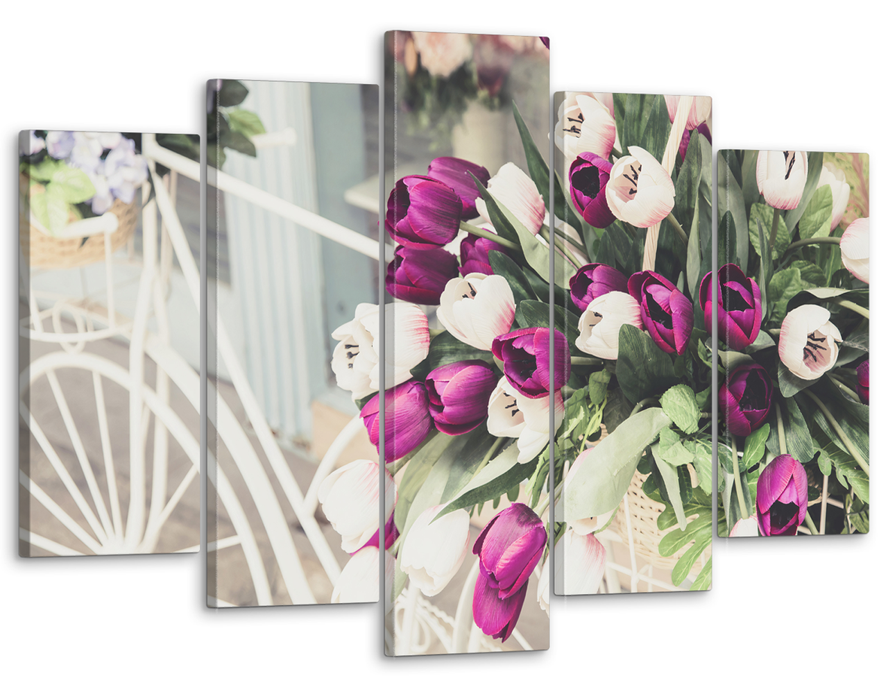 Картина модульная на холсте DK Тюльпаны 80x125 см (MK50154)