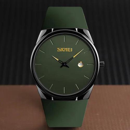 Наручные часы Skmei 1509AG 3 ATM 41 мм Black/Green - фото 3 Наручные часы Skmei 1509AG 3 ATM 41 мм Black/Green - фото 3