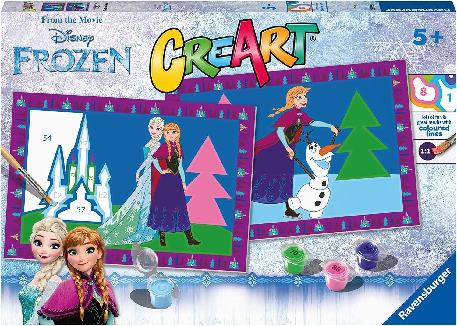 Набір для творчості Disney Frozen CreArt Junior Ravensburger розмальовка за номерами 5+ років (500272)