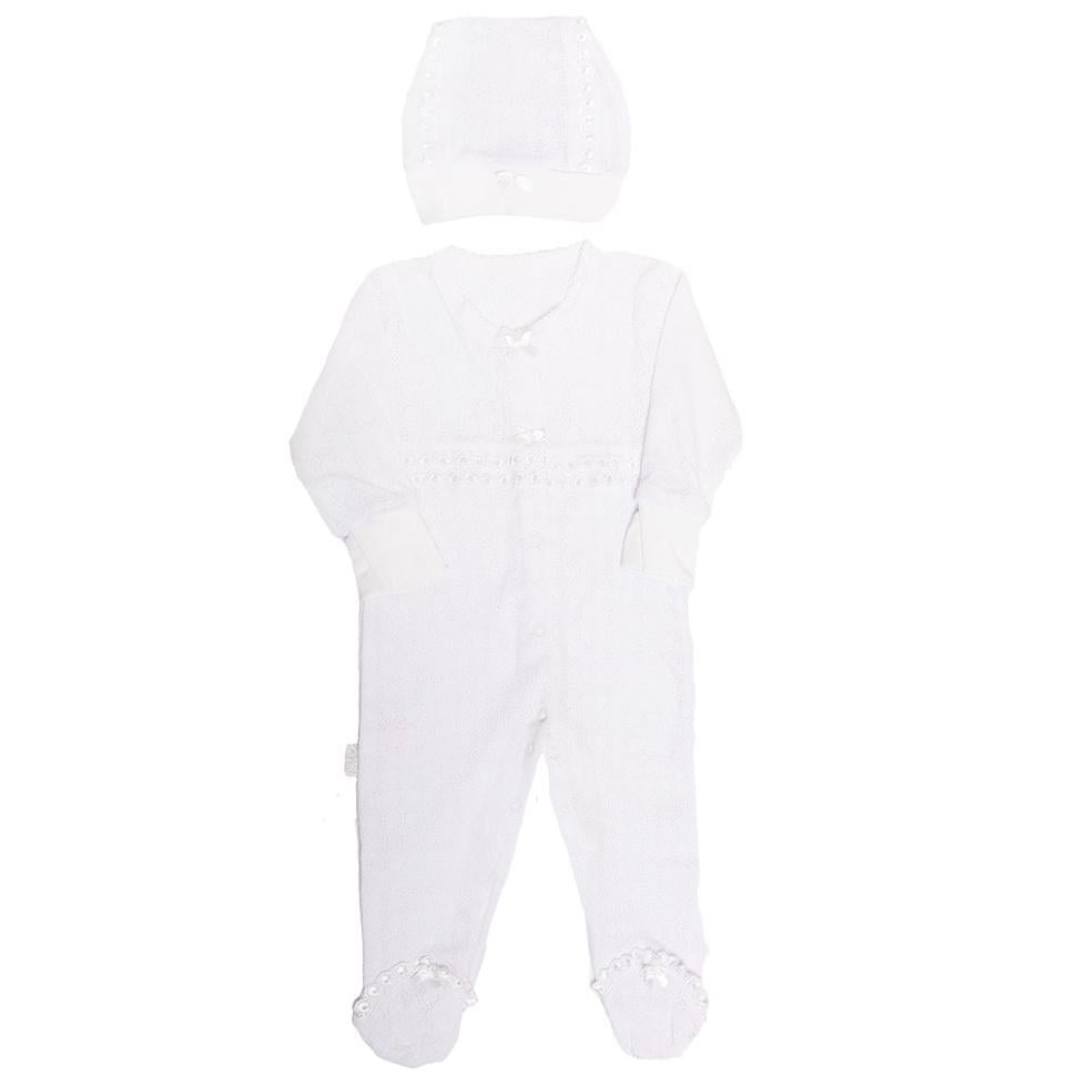 Комплект детской одежды GABBI Крошка хлопковый 62 см Белый (1686321516)