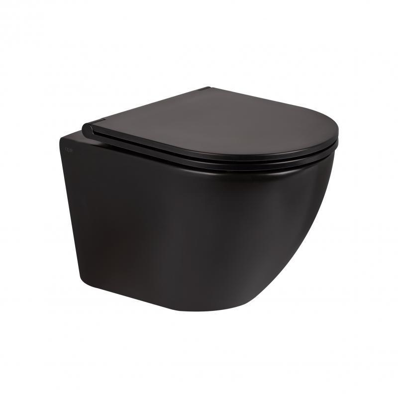 Унитаз подвесной Q-tap Robin безободковый с сиденьем Soft-close QT1333046ERMB (14079)