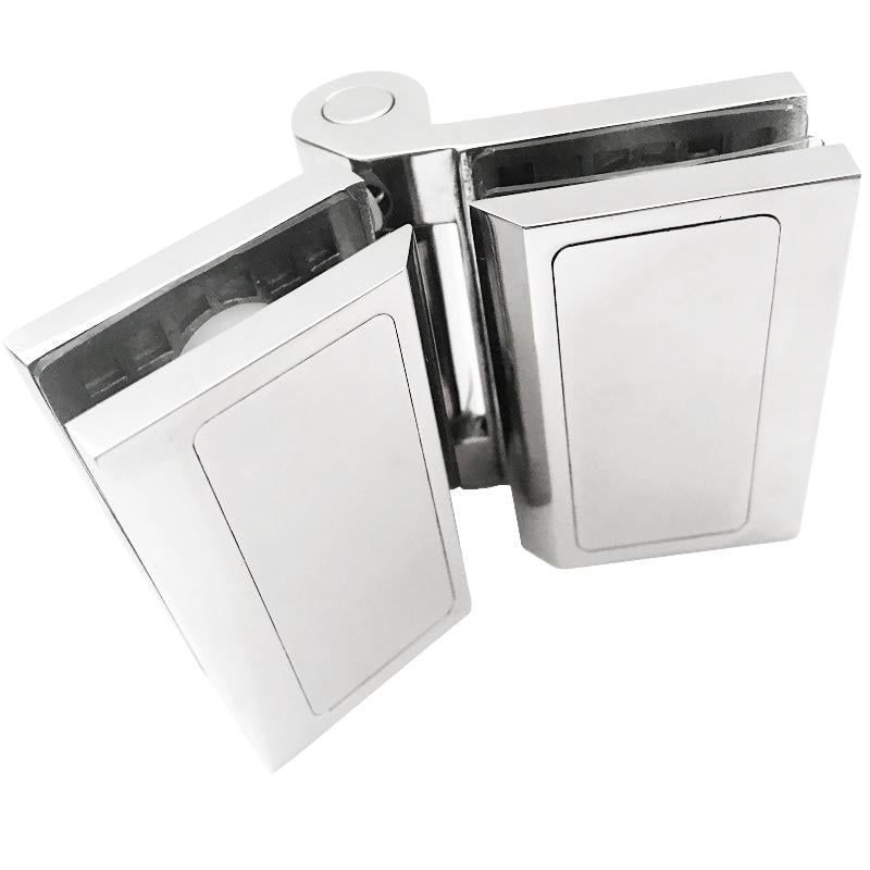 Петля для стекла душевой кабины UA10-85L-28 стекло-стекло 135° со скрытым креплением нержавеющая сталь полированная