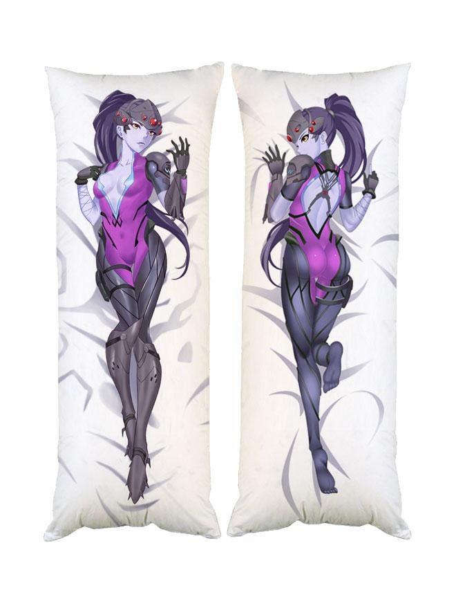 Подушка дакимакура Роковая Вдова Овервотч Overwatch декоративная ростовая для обнимания 60x180 см двусторонняя (1834026039)