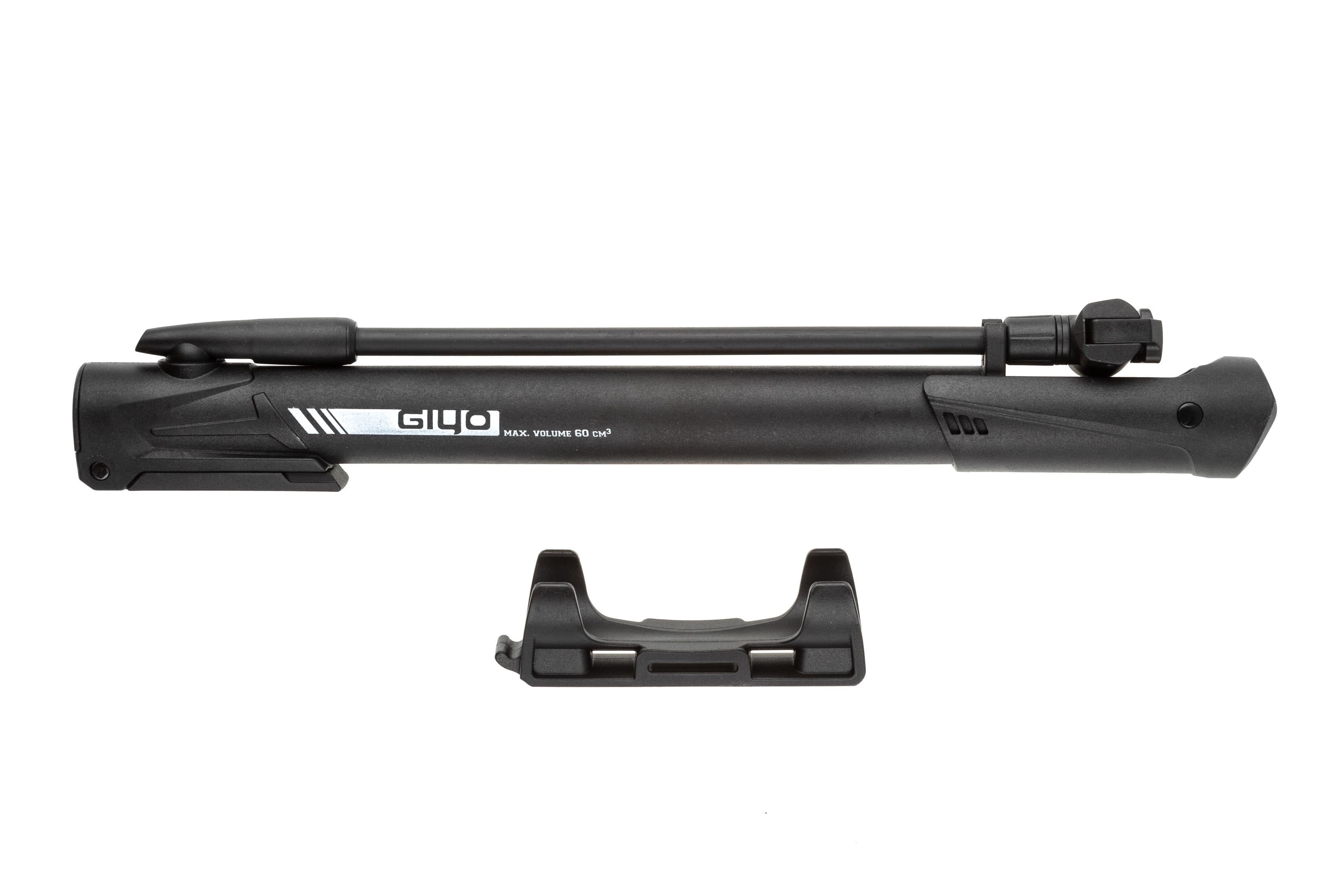 Насос міні-підлоговий Giyo GM-64P пластик боковий шланг 28 см 120psi/8,3bar