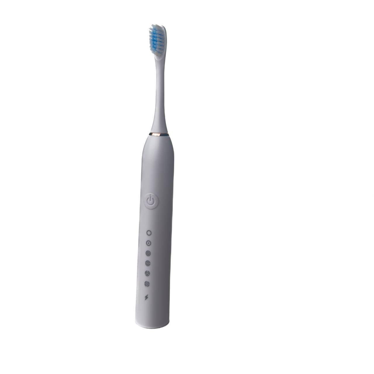 Зубна щітка електрична Sonic Toothbrush X-3 4 насадки Білий (19018047)