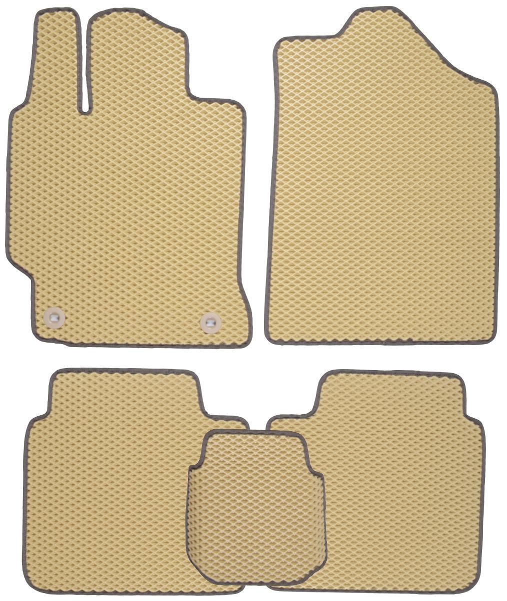 Коврики в салон для Toyota Camry V50/55 '2011 - 2017 EVA-полимерные Бежевый (153978)