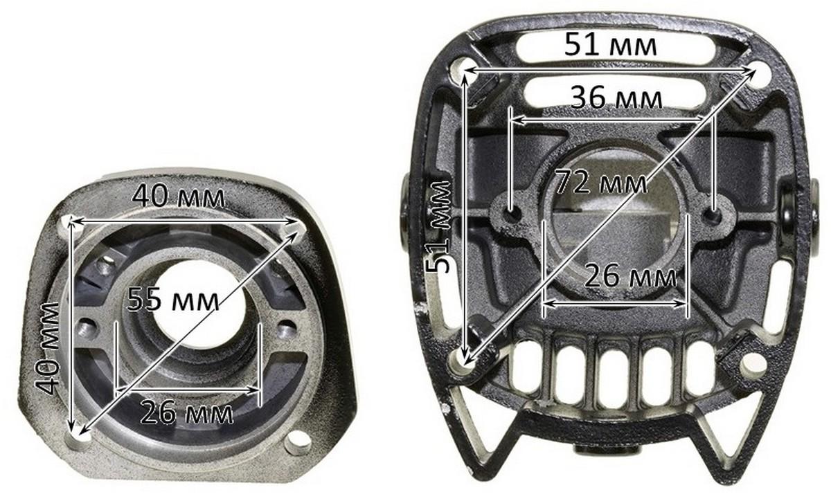 Корпус редуктора болгарки УШМ Ferm 125 Stern C/З-т 125/950M (korp019) - фото 3