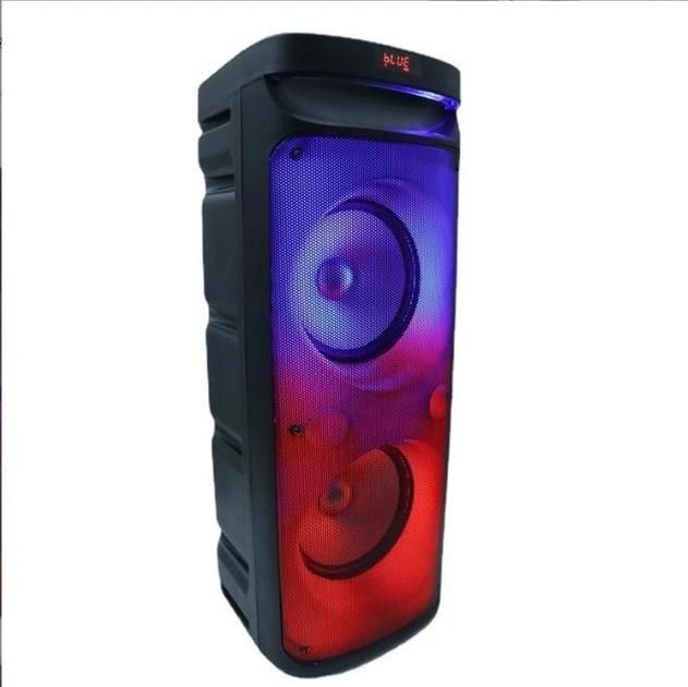 Колонка портативная акустическая система на колесиках с RGB подсветкой 10,5" (GY-1022)
