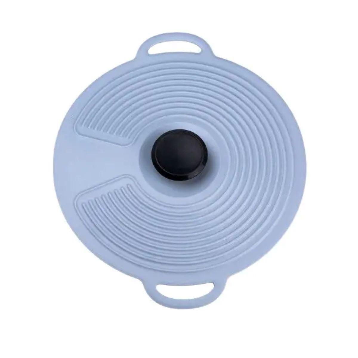 Крышка многоразовая силиконовая универсальная 24х20,4 см Серый (HP34540S)