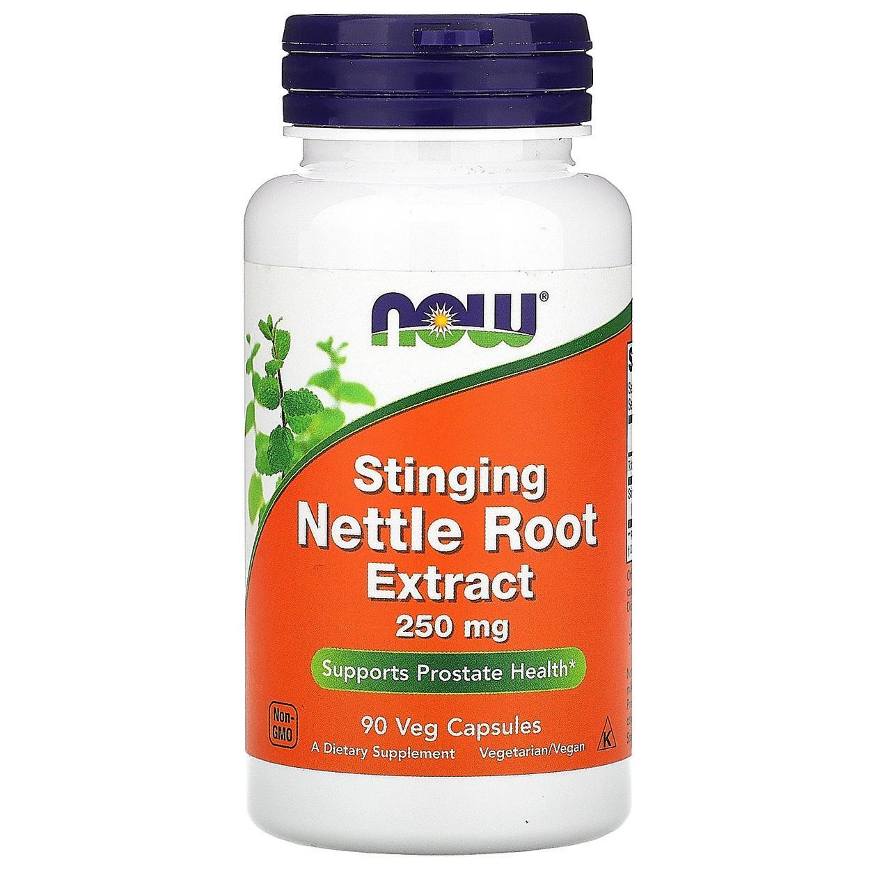 Екстракт кореня кропиви Now Foods Stinging Nettle Root Extract 90 вегетаріанських капс. 250 мг (1440814064)