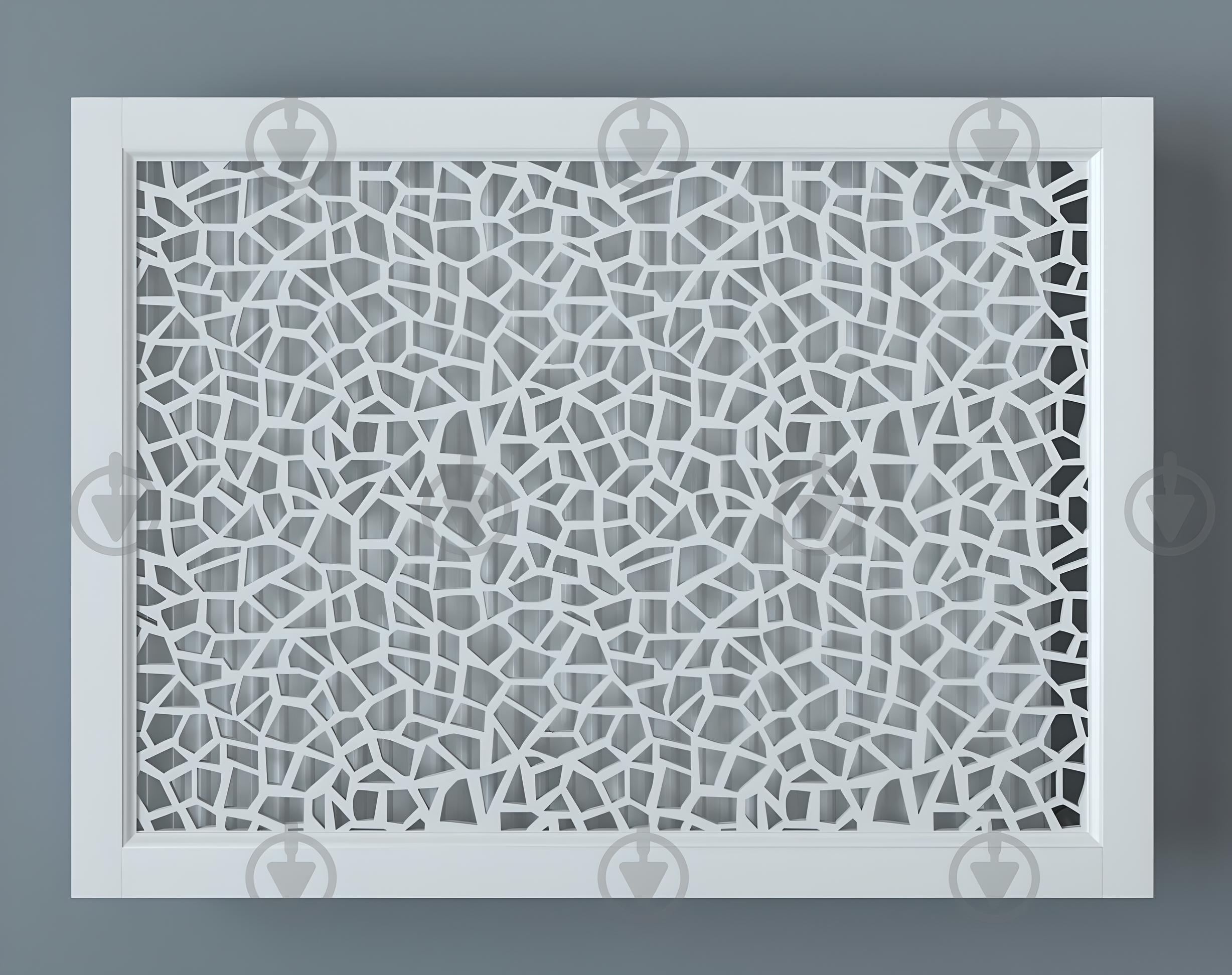 Экран-решетка декоративная на батарею отопления R90-F70 Белый (26522003) - фото 2 Экран-решетка декоративная на батарею отопления R90-F70 Белый (26522003) - фото 2