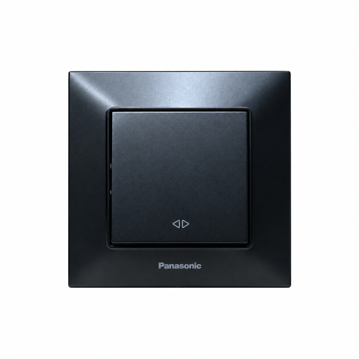 Выключатель одноклавишный перекрестный Panasonic Arkedia Slim Черный (GD_WNTC00052BL-UA)